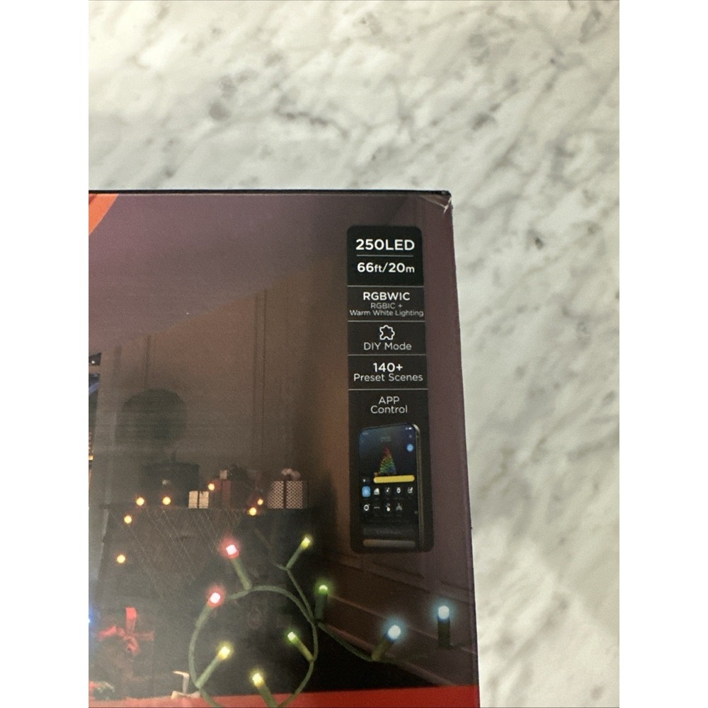 Govee Christmas Sparkle String Lights 66ft RGBWIC 250 LED App Control - New Open - Picture 2 of 7